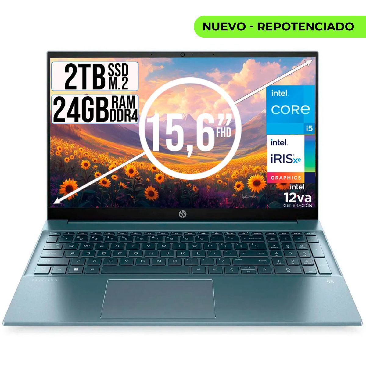 HP - HP PAVILION INTEL CORE I5-1235U SSD 2TB RAM 24GB LED 15,6 FULL HD