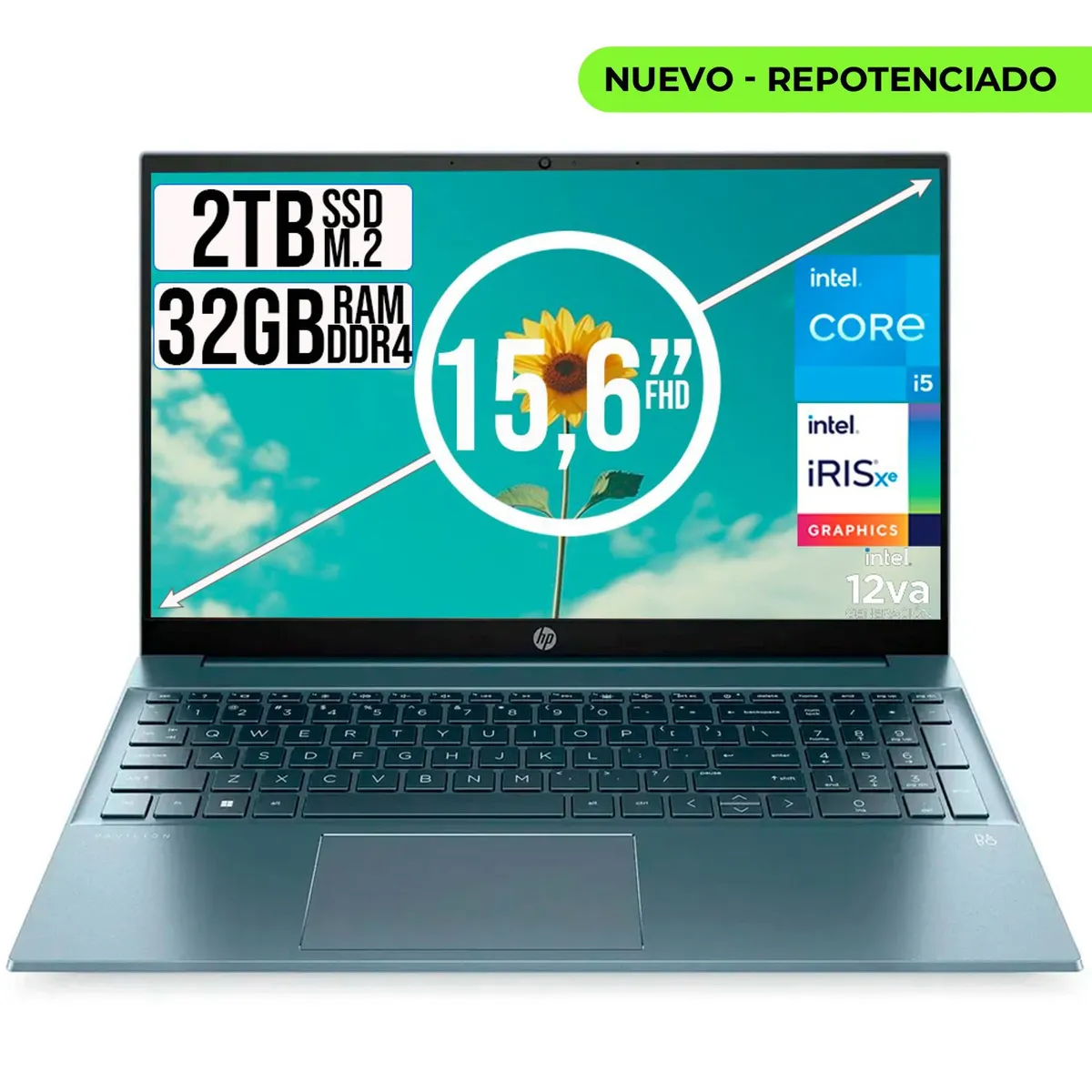 HP - HP PAVILION INTEL CORE I5-1235U SSD 2TB RAM 32GB LED 15,6 FULL HD