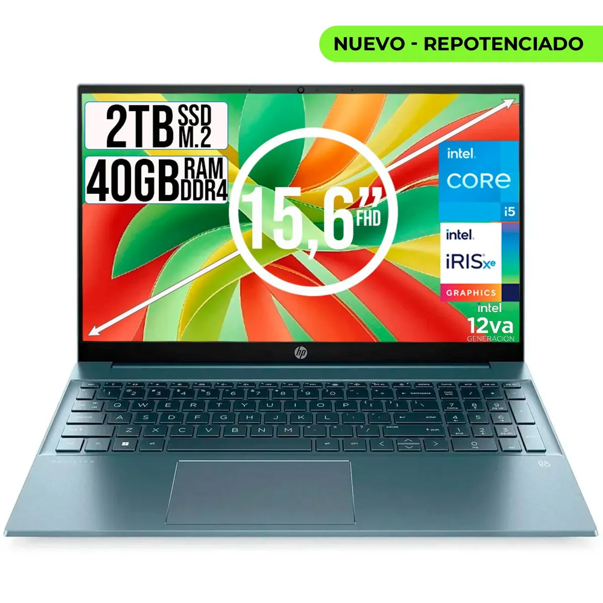 HP - HP PAVILION INTEL CORE I5-1235U SSD 2TB RAM 40GB LED 15,6 FULL HD