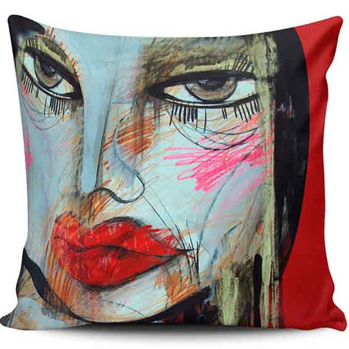 TAYRONA STORE - Funda Cojin Sin Relleno Cara Mujer Art 02