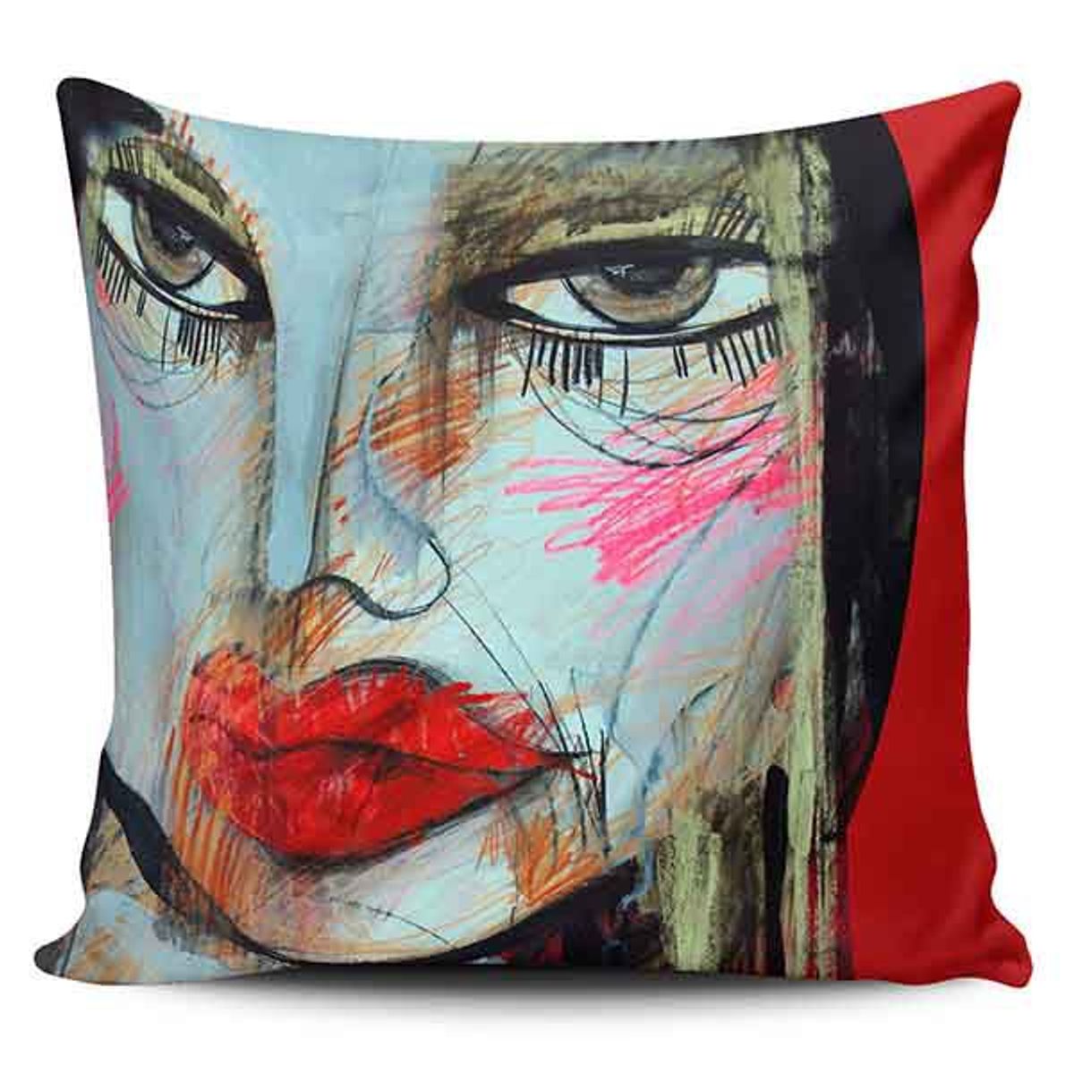 TAYRONA STORE - Funda Cojin Sin Relleno Cara Mujer Art 02