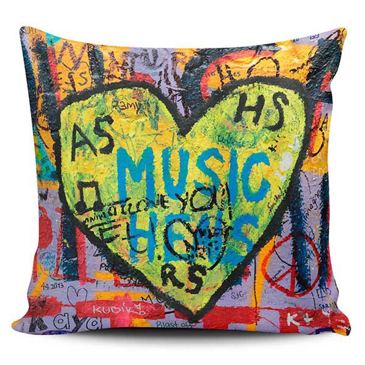 TAYRONA STORE - Funda Cojin Sin Relleno Corazón Música