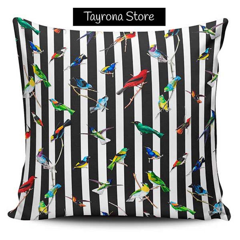 TAYRONA STORE - Funda Cojin Sin Relleno Grupo De Pájaros 01