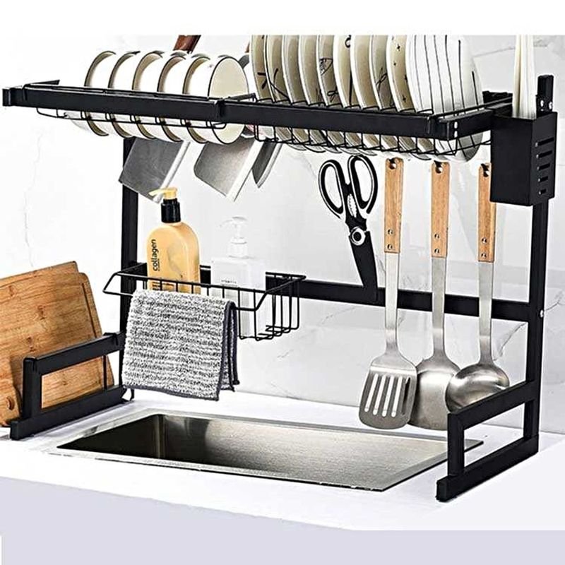 GENERICO - Escurridor Organizador De Platos en Fregadero