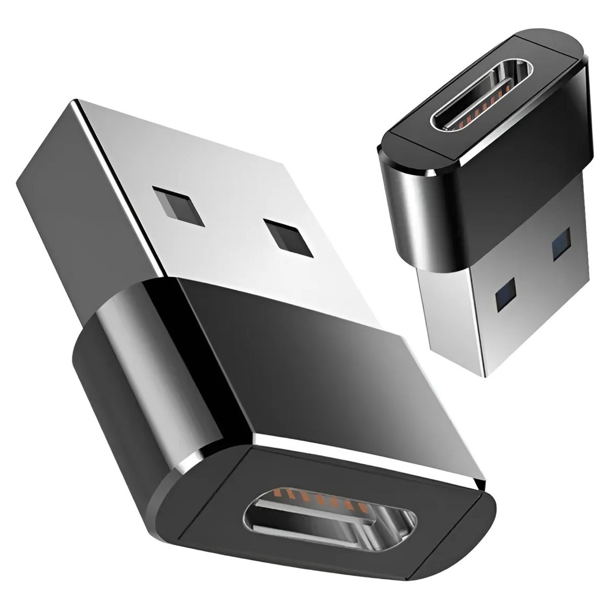 GENERICO - Adaptador Convertidor Tipo C Hembra A Usb Macho Otg para Carga y Datos