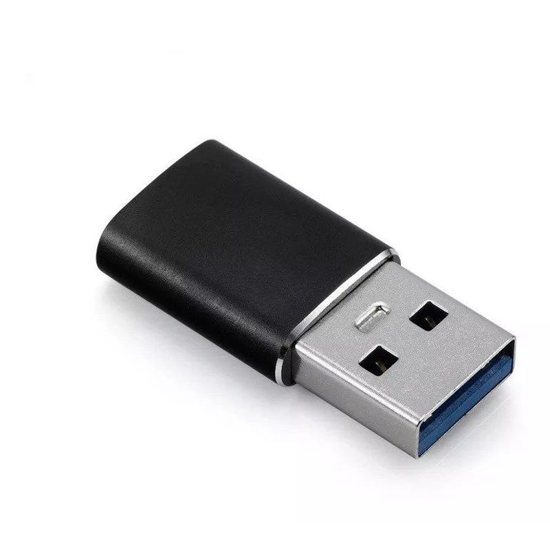 GENERICO - Adaptador Convertidor Tipo C Hembra A Usb Macho Otg para Carga y Datos