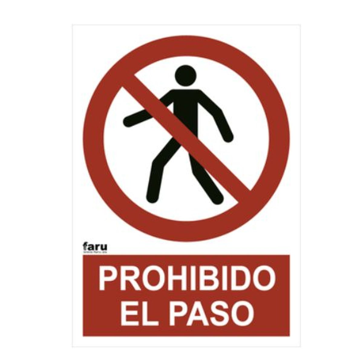 GENERICO - SEÑALIZACION PLACA  DE PROHIBICIÒN