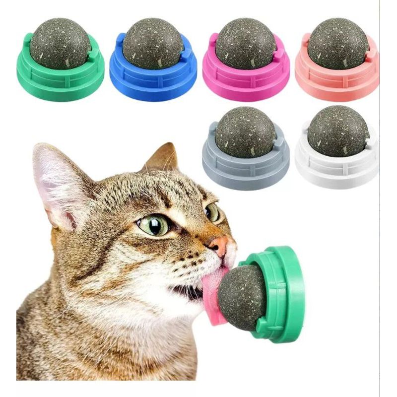 WUUFU - Juguete Catnip Hierva Natural Con Adhesivo Para Pared O Piso