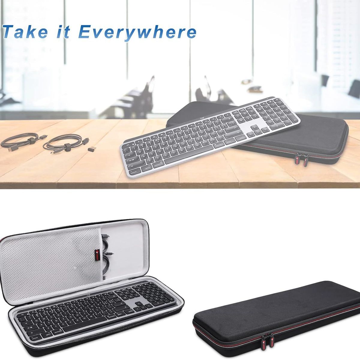 GENERICO - Estuche Rígido Teclado Logitech Mx Keys Inalámbrico 0593