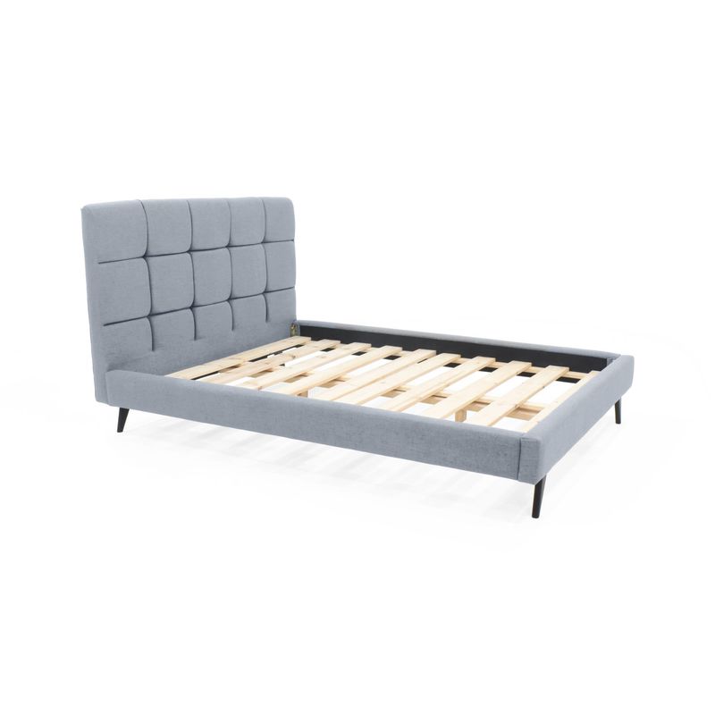 VENECIA - Cama Doble Brend Tela Acero