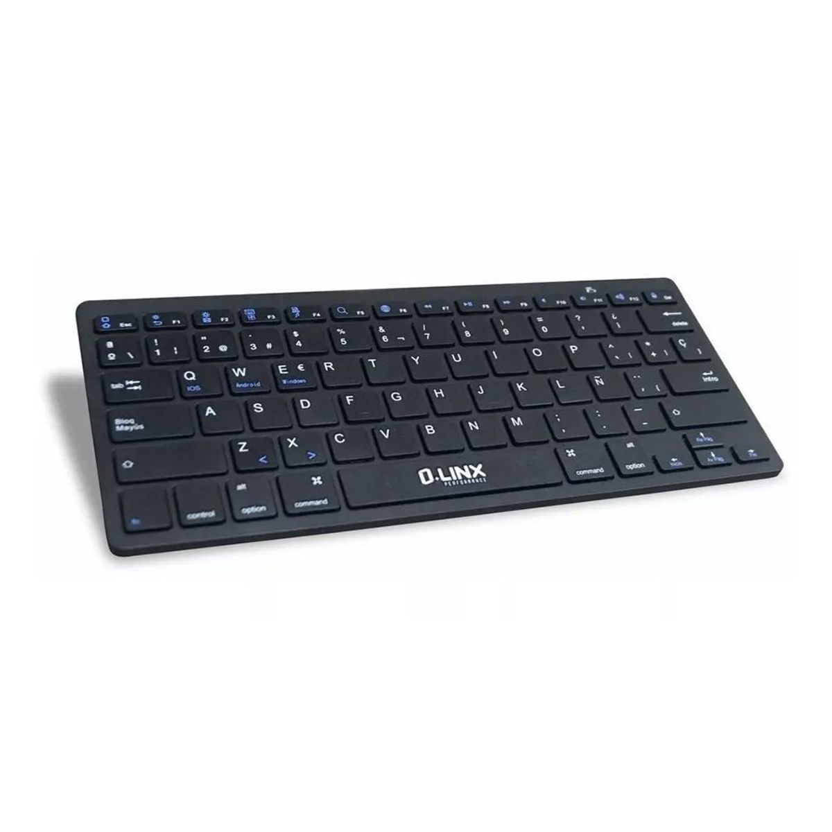GENERICO - TECLADO INALAMBRICO NEGRO BLUETOOTH SLIM MINI