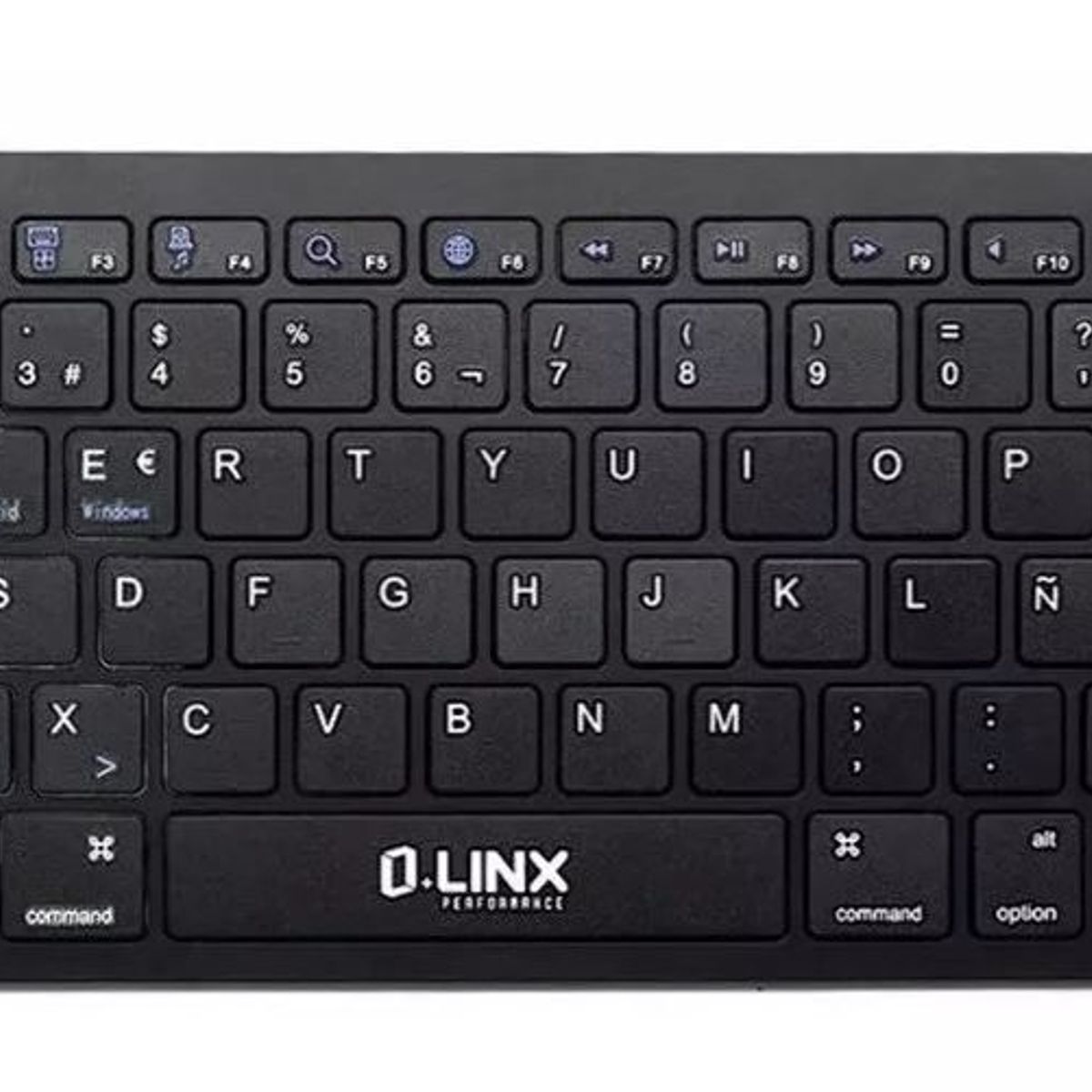 GENERICO - TECLADO INALAMBRICO NEGRO BLUETOOTH SLIM MINI