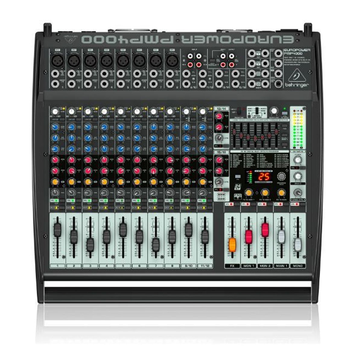 BEHRINGER - Consola amplificada 1600 Watts 16 canales BEHRINGER PMP4000 Negro