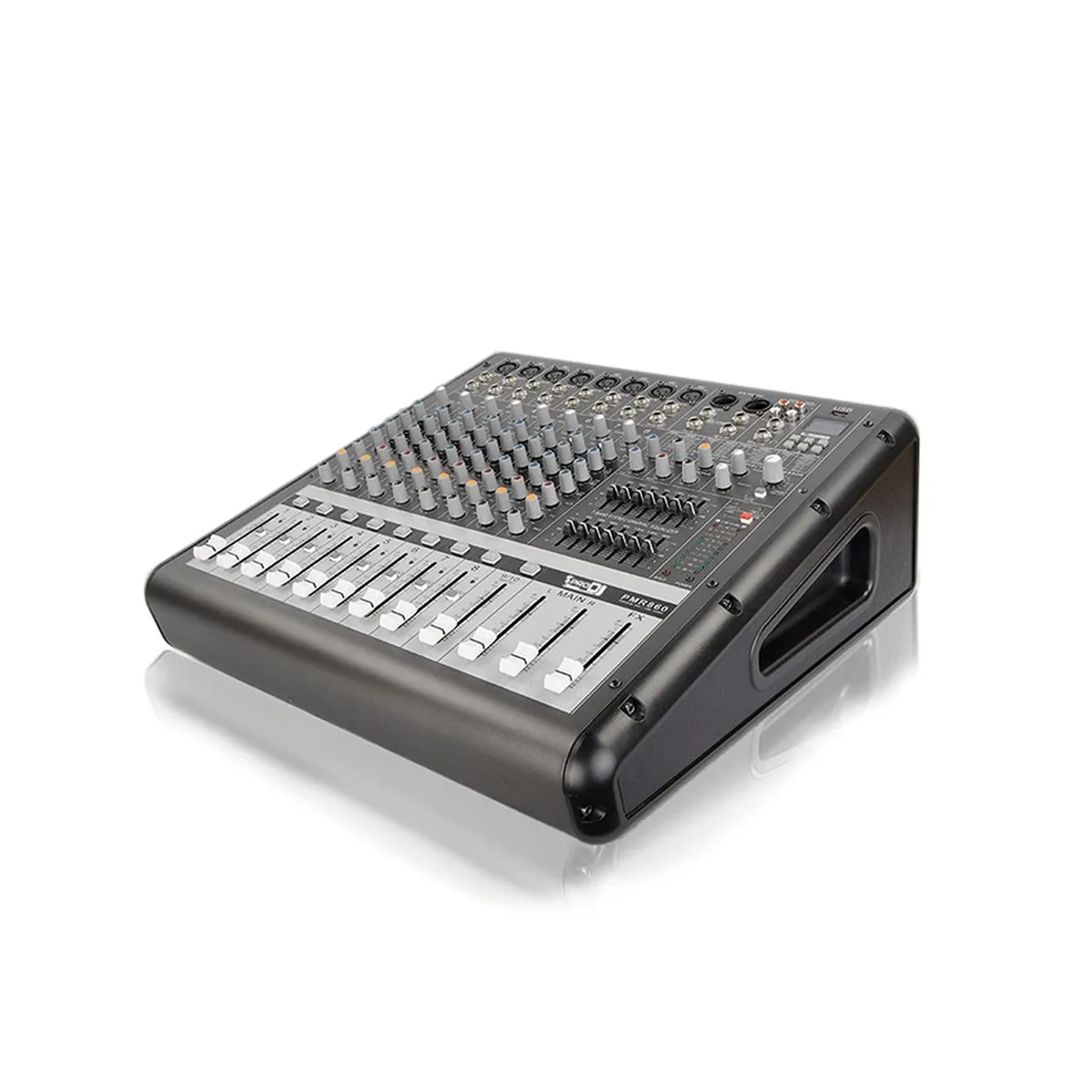 PRO DJ - Consola amplificada 1300W 8 canales PRO DJ PMR860 Negro