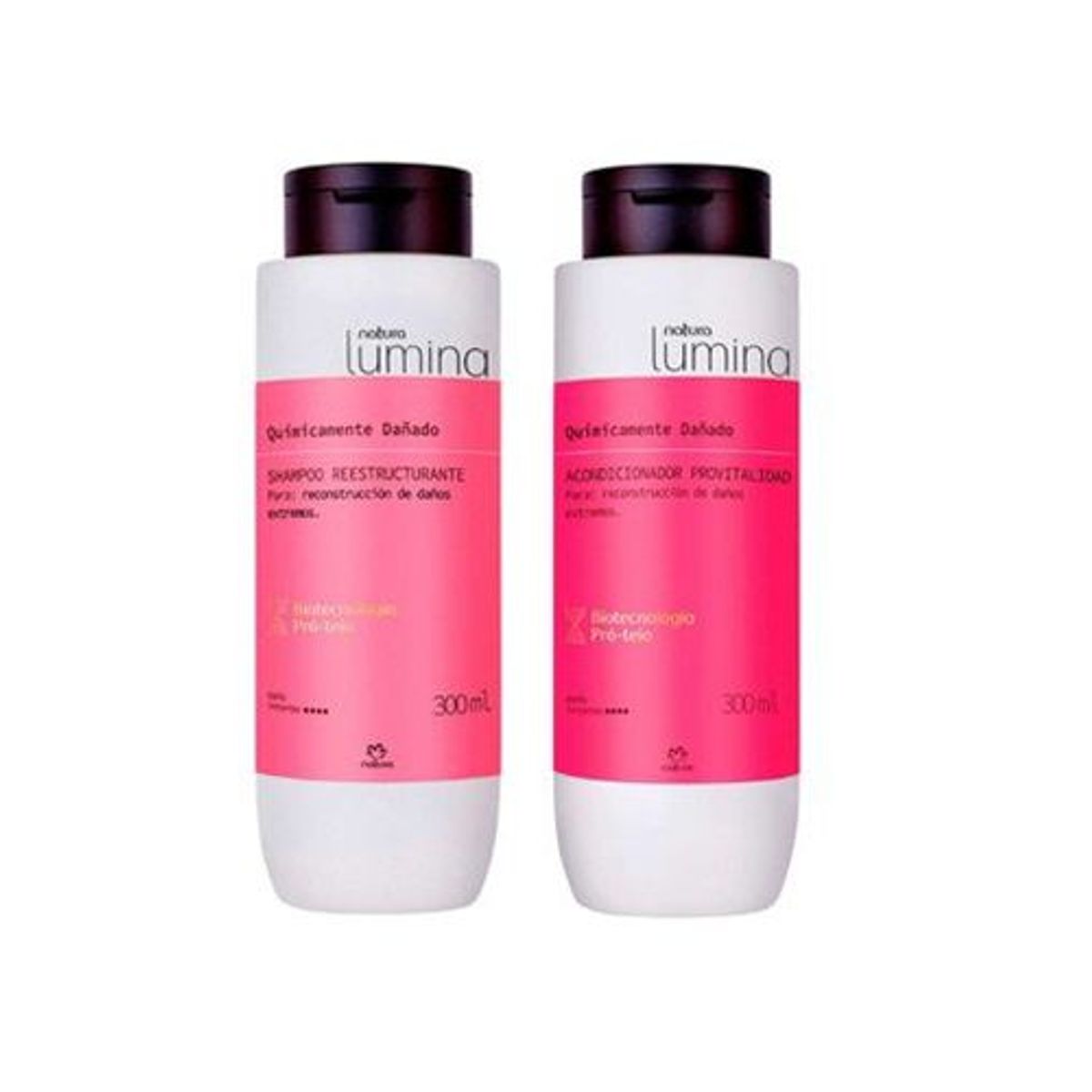 NATURA - Kit Shampoo y acond Lumina Cabello Químicamente Dañado Natura