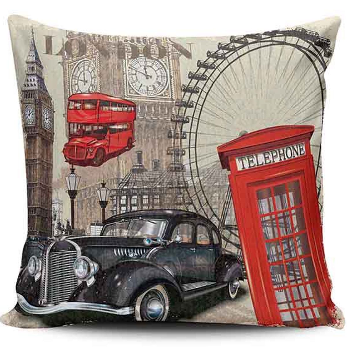TAYRONA STORE - Funda Cojin Sin Relleno London 25 Vintage