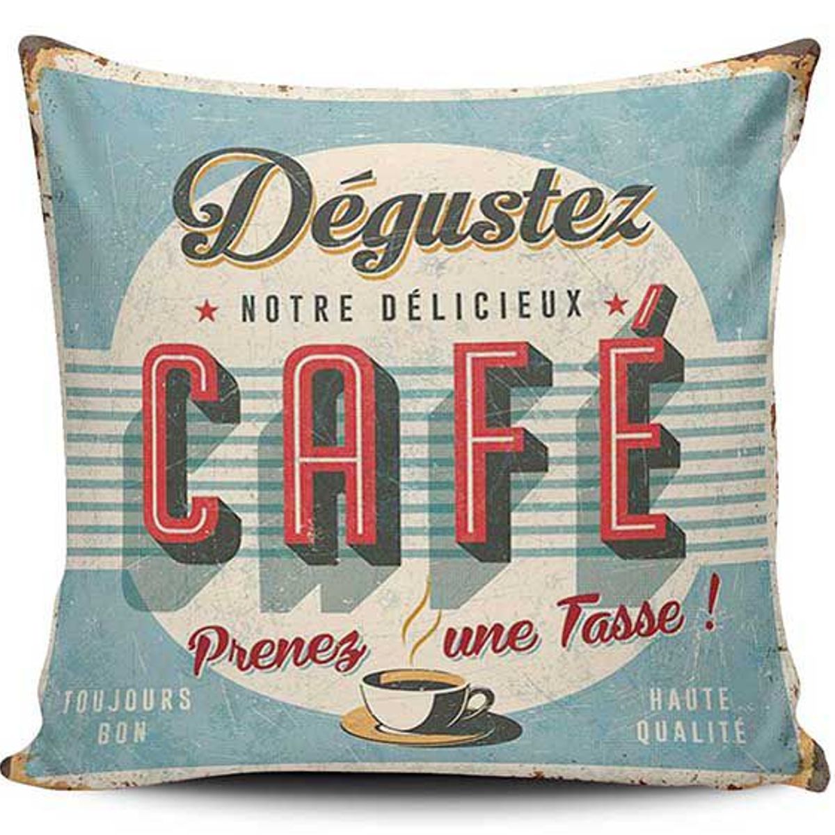 TAYRONA STORE - Funda Cojin Sin Relleno Le Café De Paris Vintage 02