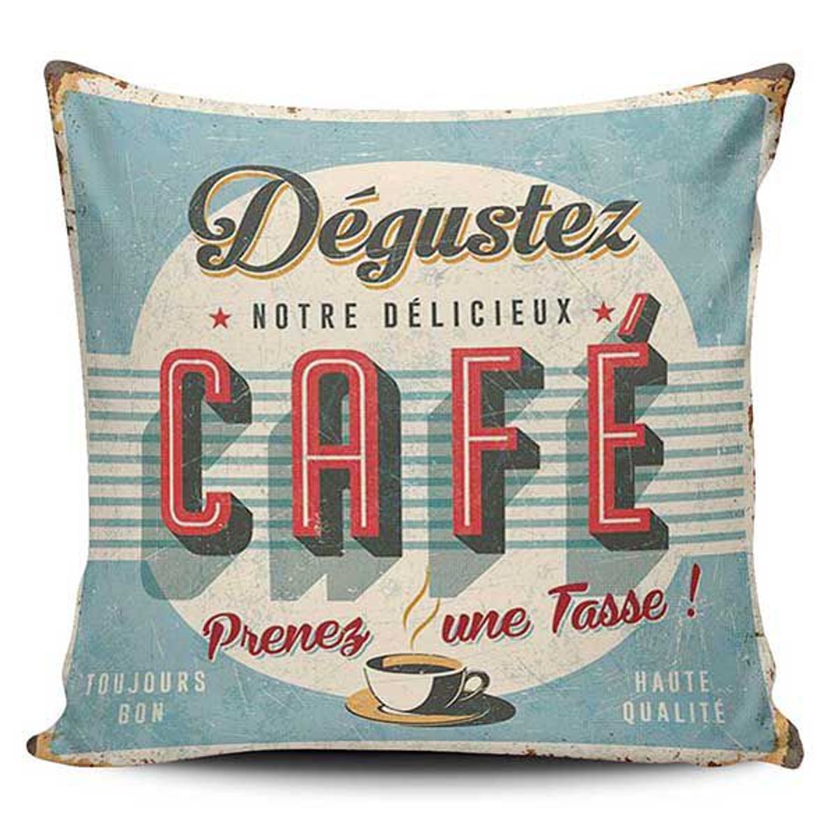 TAYRONA STORE - Funda Cojin Sin Relleno Le Café De Paris Vintage 02