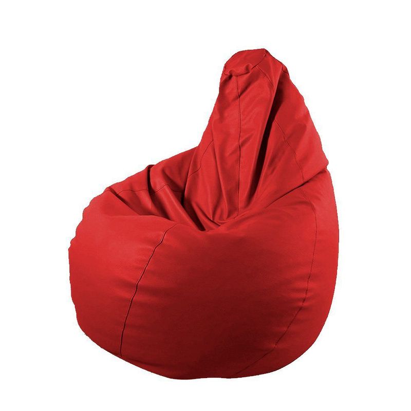 DORMIPUFF - Puff CueroSintetico Silla Pera Grande Rojo Dormipuff sas