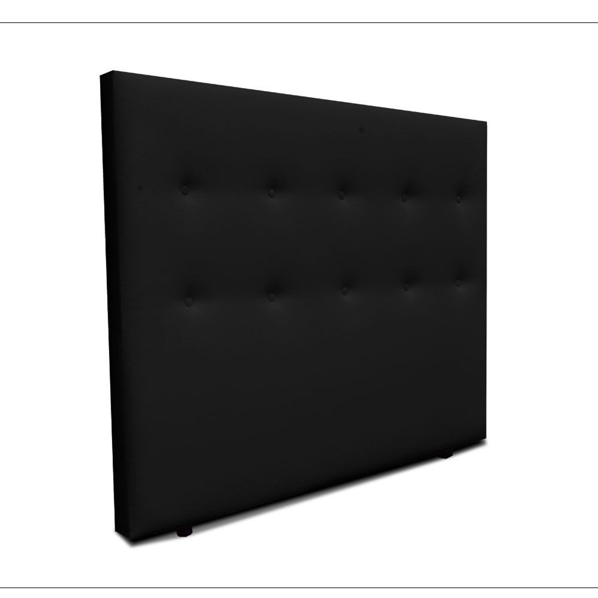 MAGIC CLASS - CABECERO PLANE DE PISO100X120 ECOCUERO NEGRO