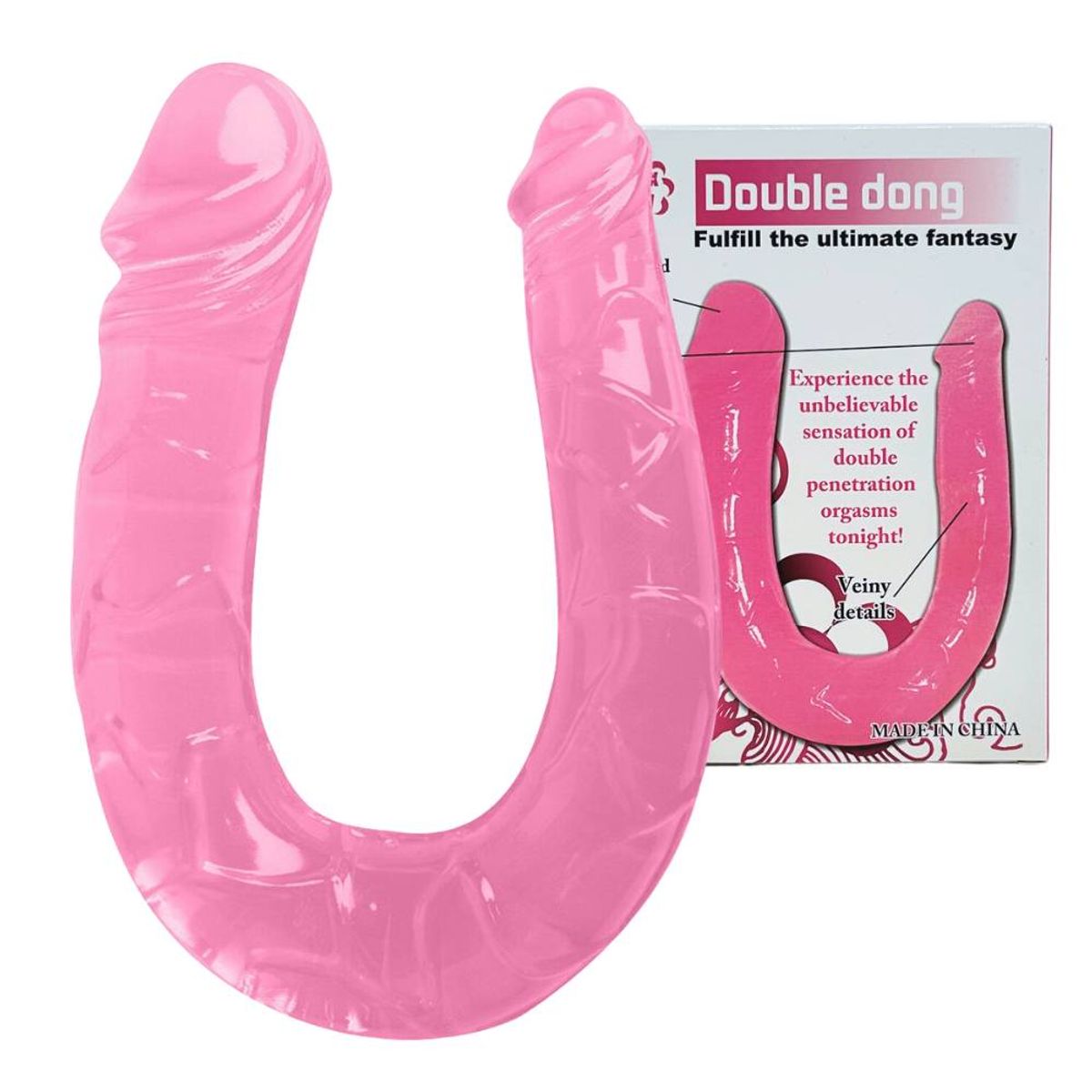 GENERICO - Dildo Doble Penetración Consolador Anal Vaginal Masturbador