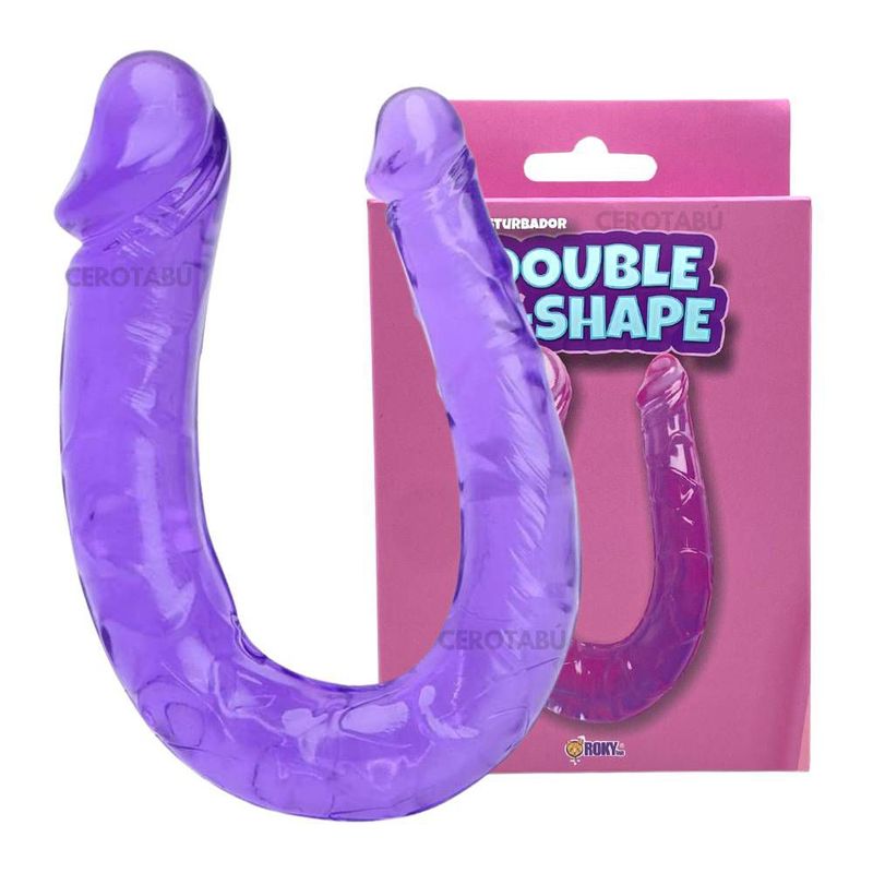 GENERICO - Dildo Doble Penetración Consolador Anal Vaginal Masturbador