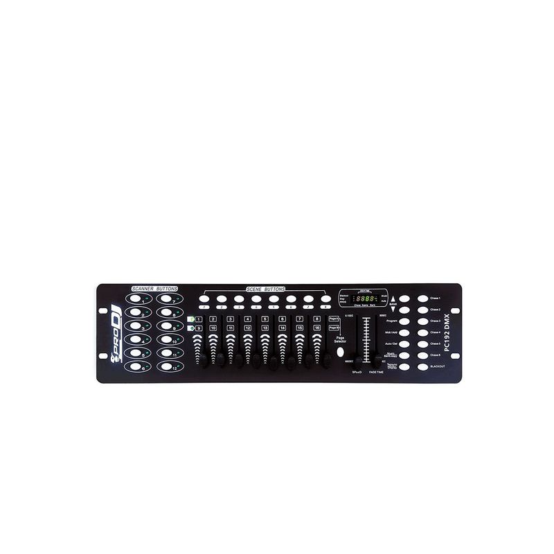 PRO DJ - Controlador DMX 8 cuchillas PRO DJ PC192 DMX Negro