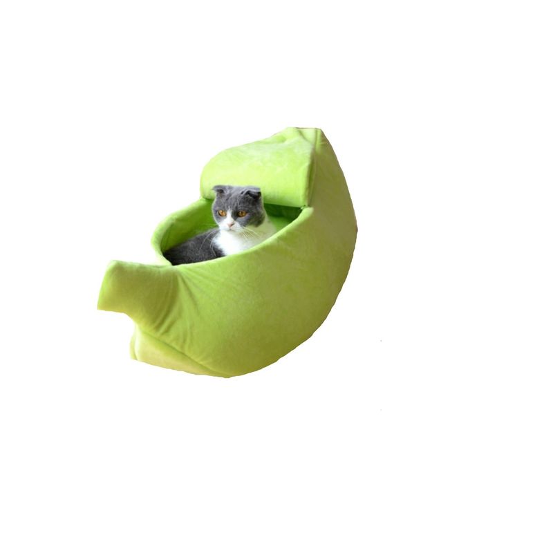 SOLEPET - CAMA BANANA PARA MASCOTAS TALLA S-VERDE
