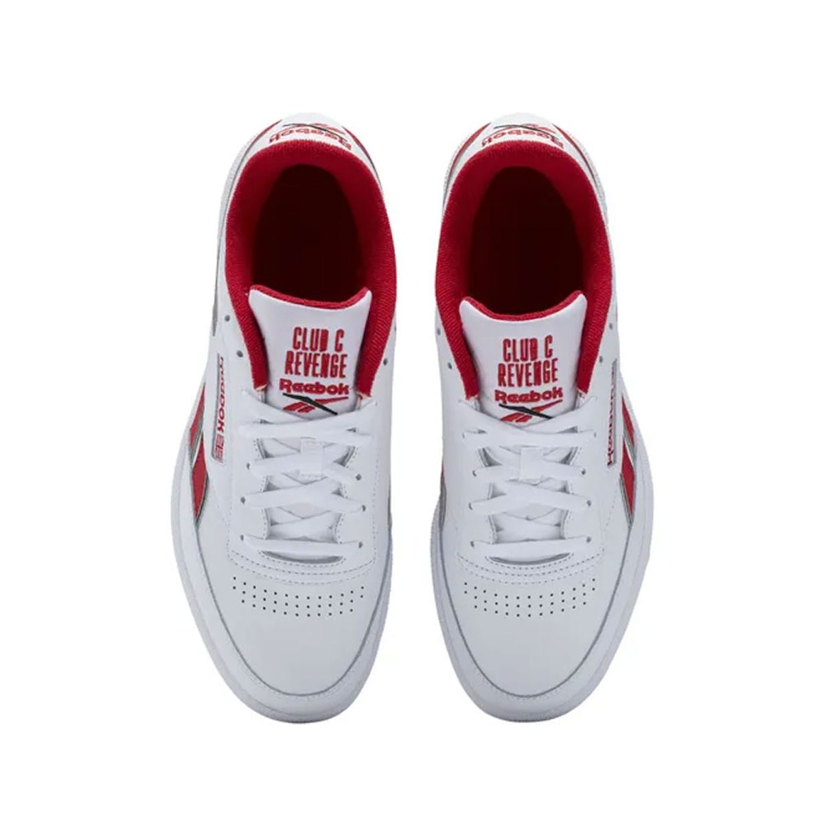 REEBOK - Tenis Hombre Reebok Club C 85 - Blanco-Rojo