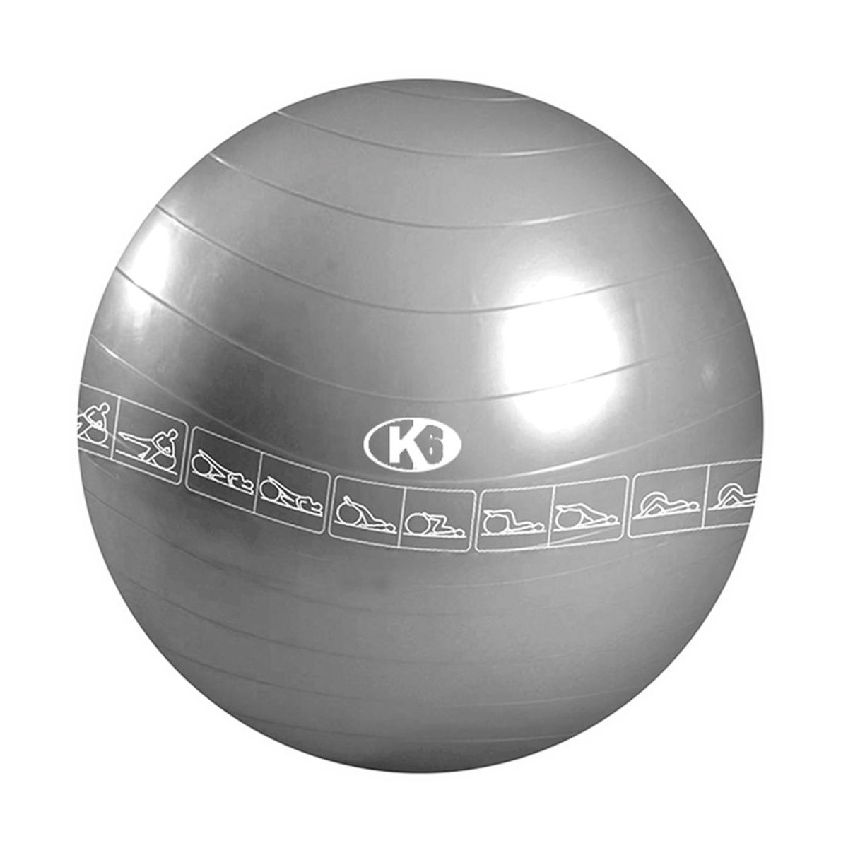 K6 - Balón Pilates Yoga Terapia Pelota Gimnasio Abdominales 55cm