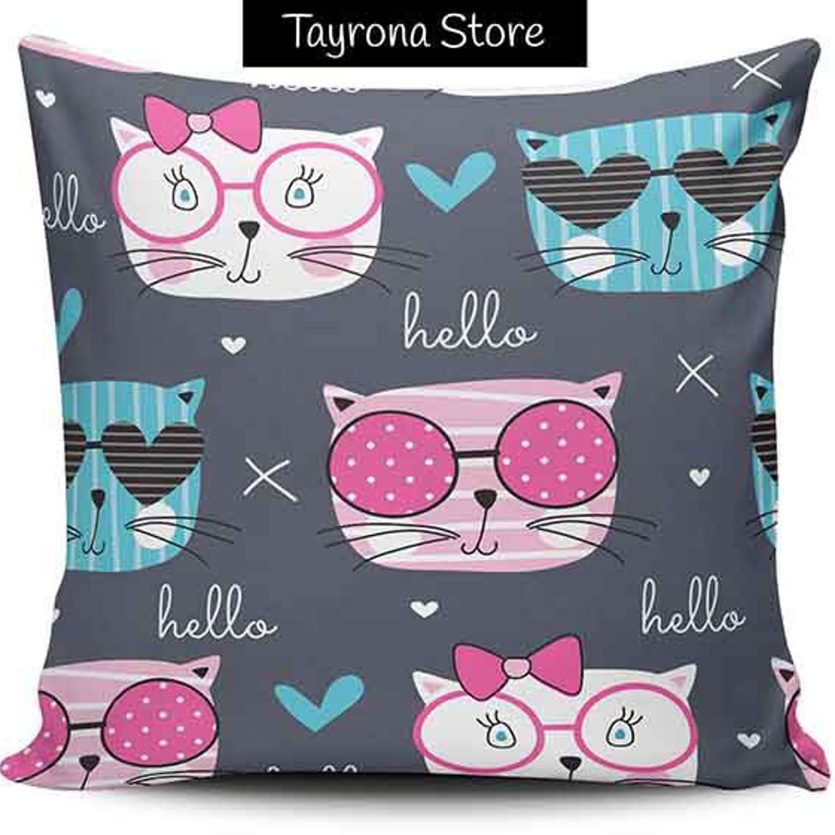 TAYRONA STORE - Funda Cojin Sin Relleno Gatos 47