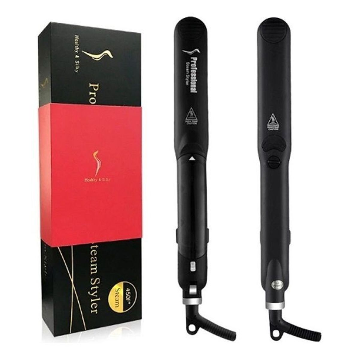GENERICO - Plancha Cabello Healthy Professional Vapor Placas Titanium