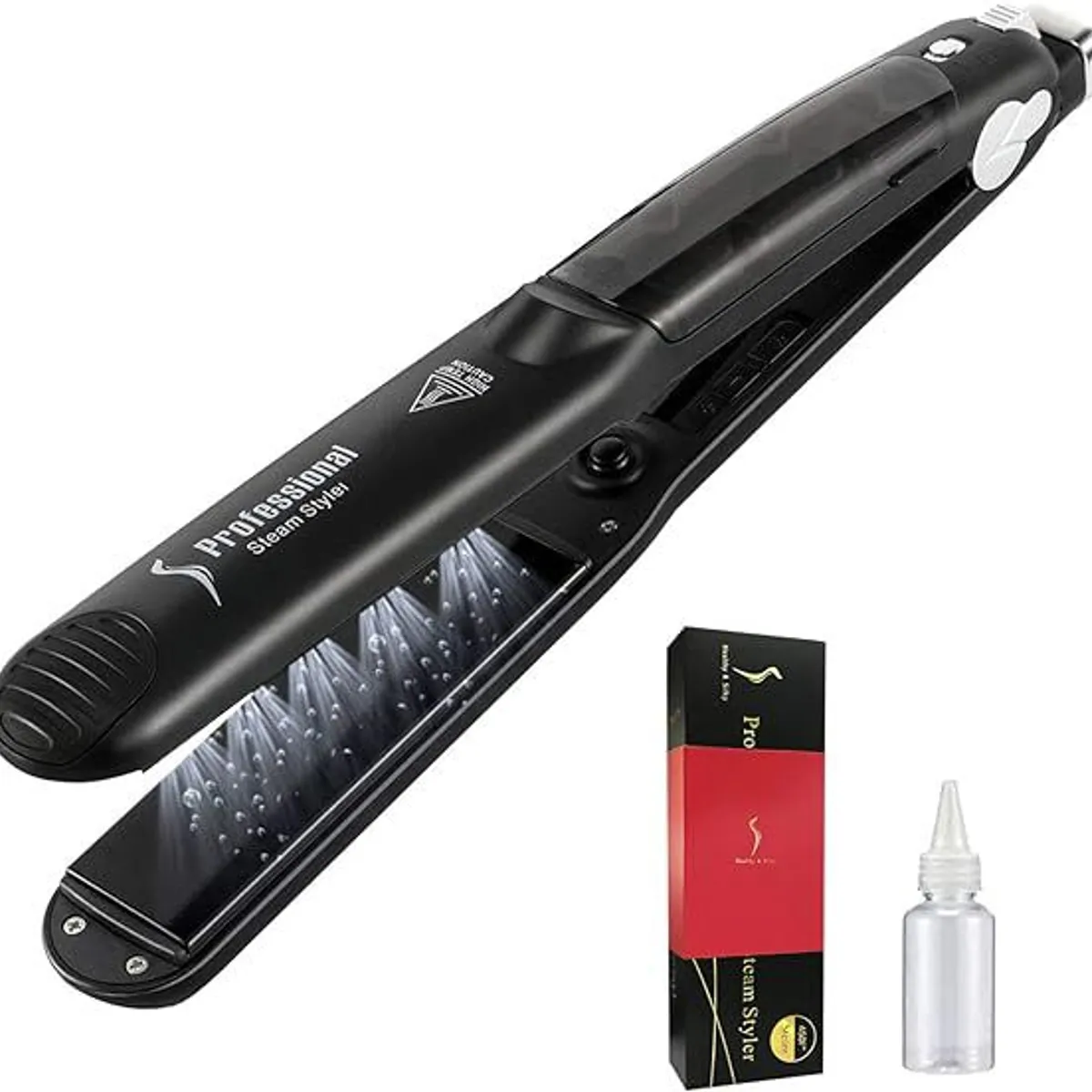 GENERICO - Plancha Cabello Healthy Professional Vapor Placas Titanium
