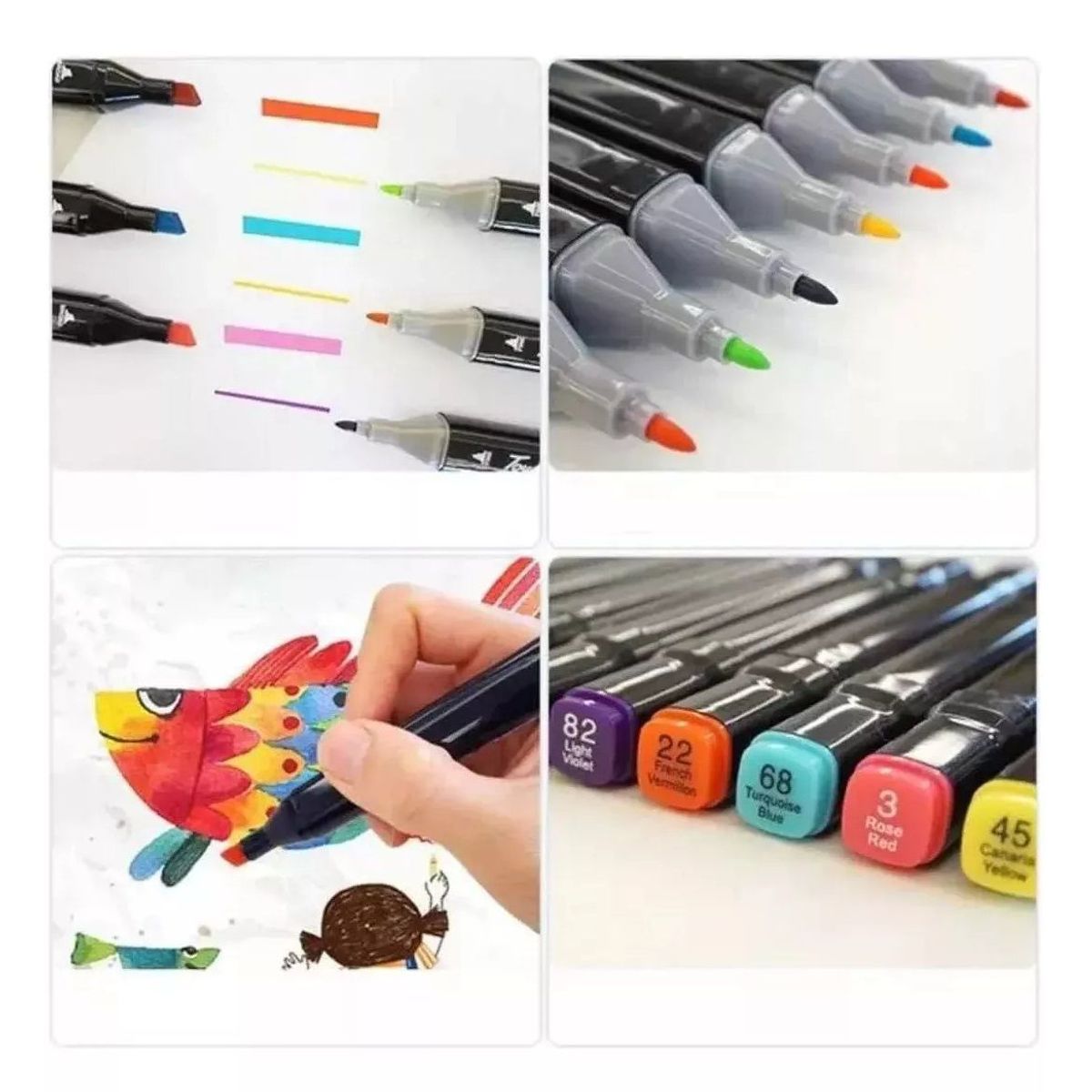 GENERAL - Marcadores Doble Punta Set 36 Unidades Estuche