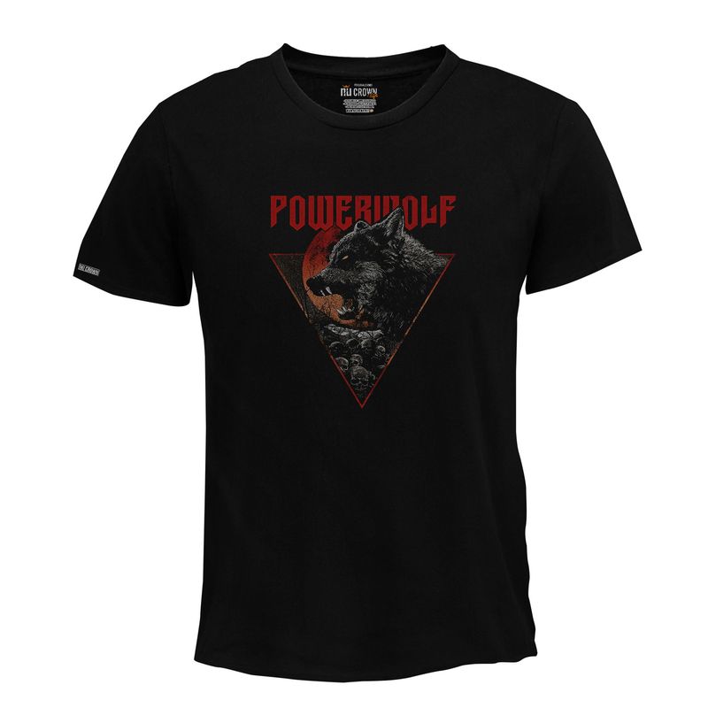 CREACIONES NU CROWN - Camiseta Powerwolf banda metal rock Hombre Color Negro