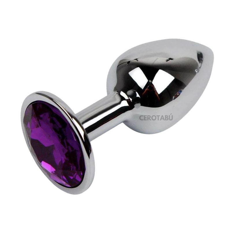 GENERICO - Plug Anal Dilatador Anal En Acero Talla S Juguete Sexual Morado