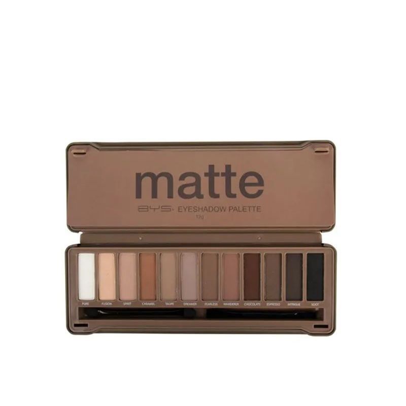 BYSPRO - Paleta De Sombras Bys Matte 12 Tonos