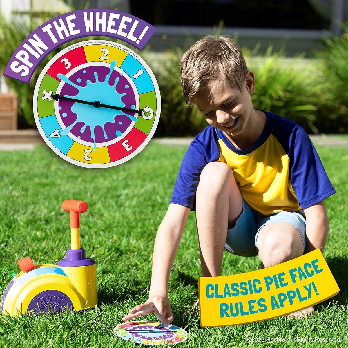 HASBRO GAMES - Hasbro Pie Face Splash - Juego de rociadores agua para niños
