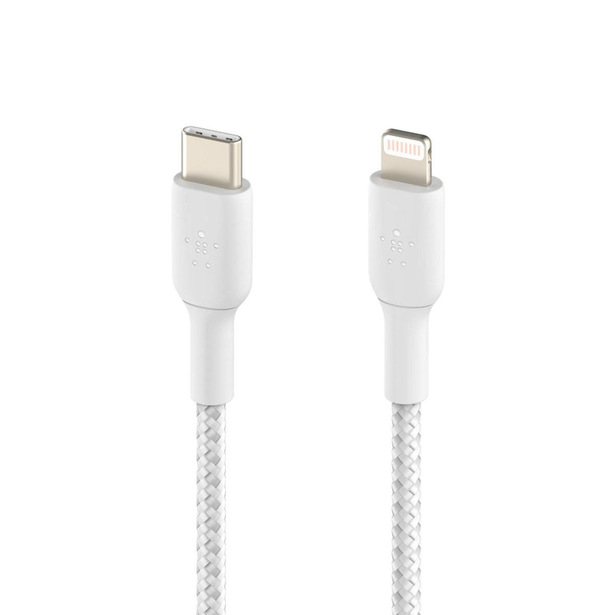 BELKIN - Belkin Cable Belkin USB-C a Lightning - 1M - Trenzado - Blanco