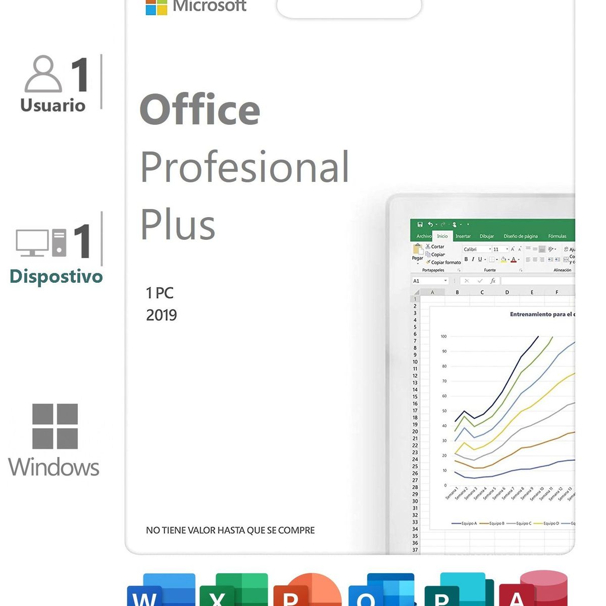 MICROSOFT - Office Profesional Plus 2019 1 PC ESD