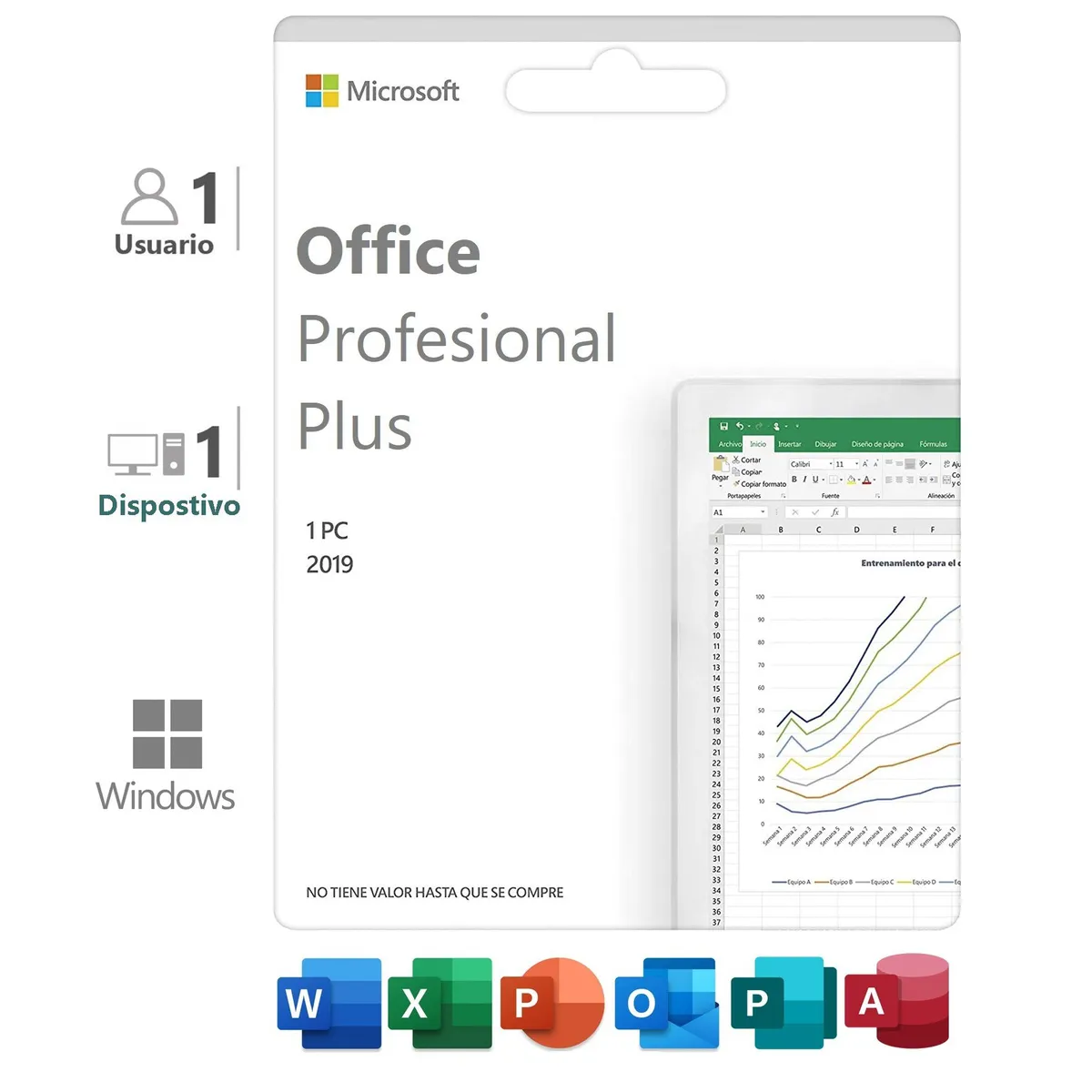 MICROSOFT - Office Profesional Plus 2019 1 PC ESD
