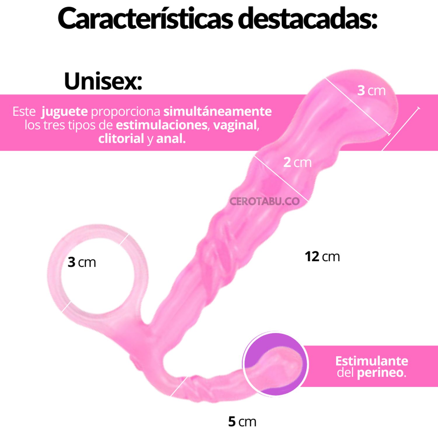 Plug Anal Masajeador Prostatico En Silicona Juguete Sexual GENERICO