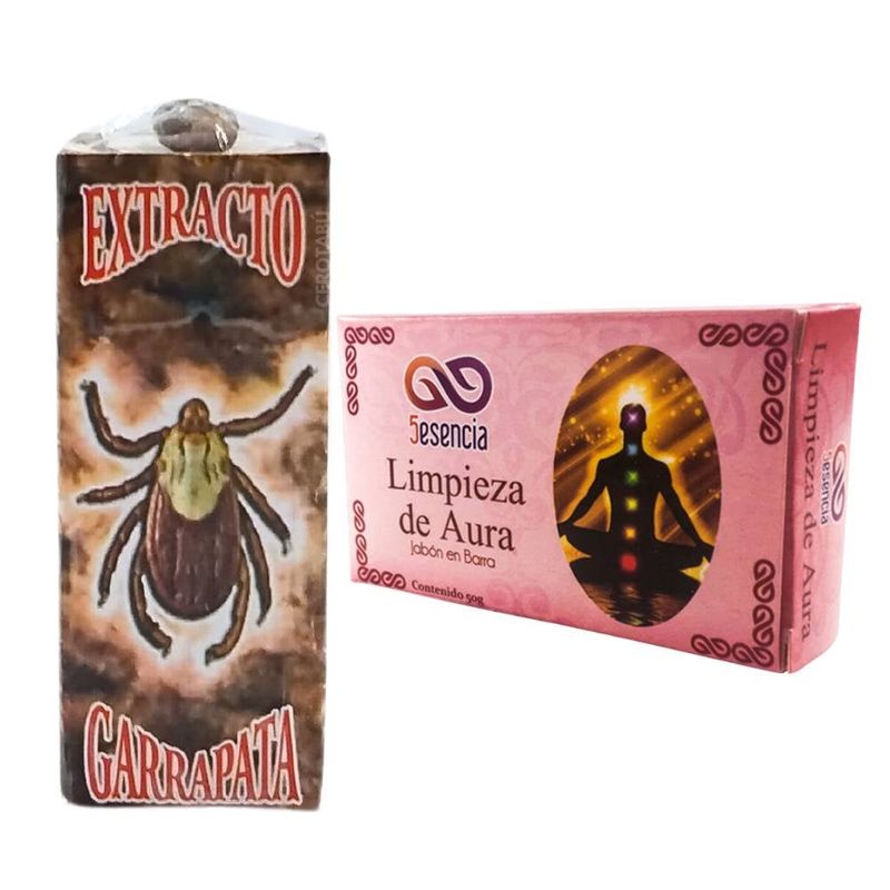 GENERICO - Kit Esotérico Extracto Garrapata + Jabón Limpieza De Aura