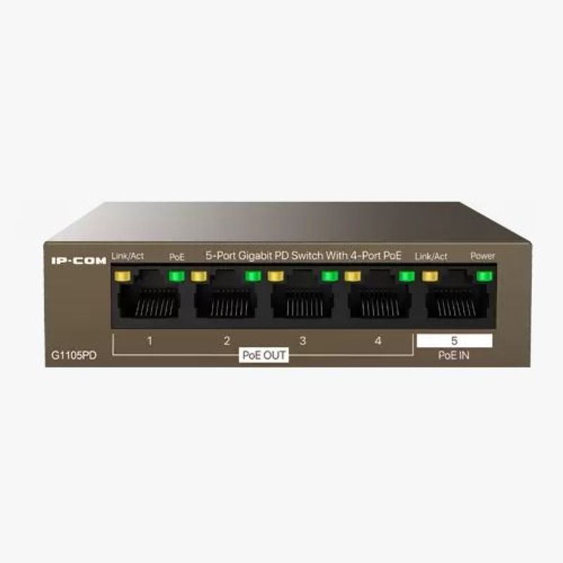 SWITCH PD GIGABIT DE 5 PUERTOS CON 4 PUERTOS POE GENERICO | falabella.com