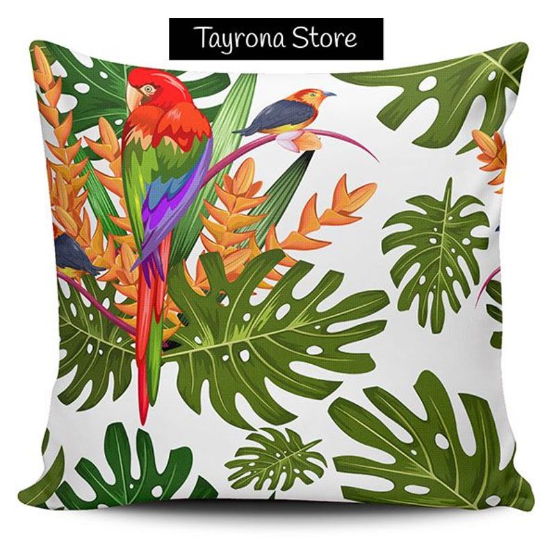 TAYRONA STORE - Funda Cojin Sin Relleno Flores Tropicales 14