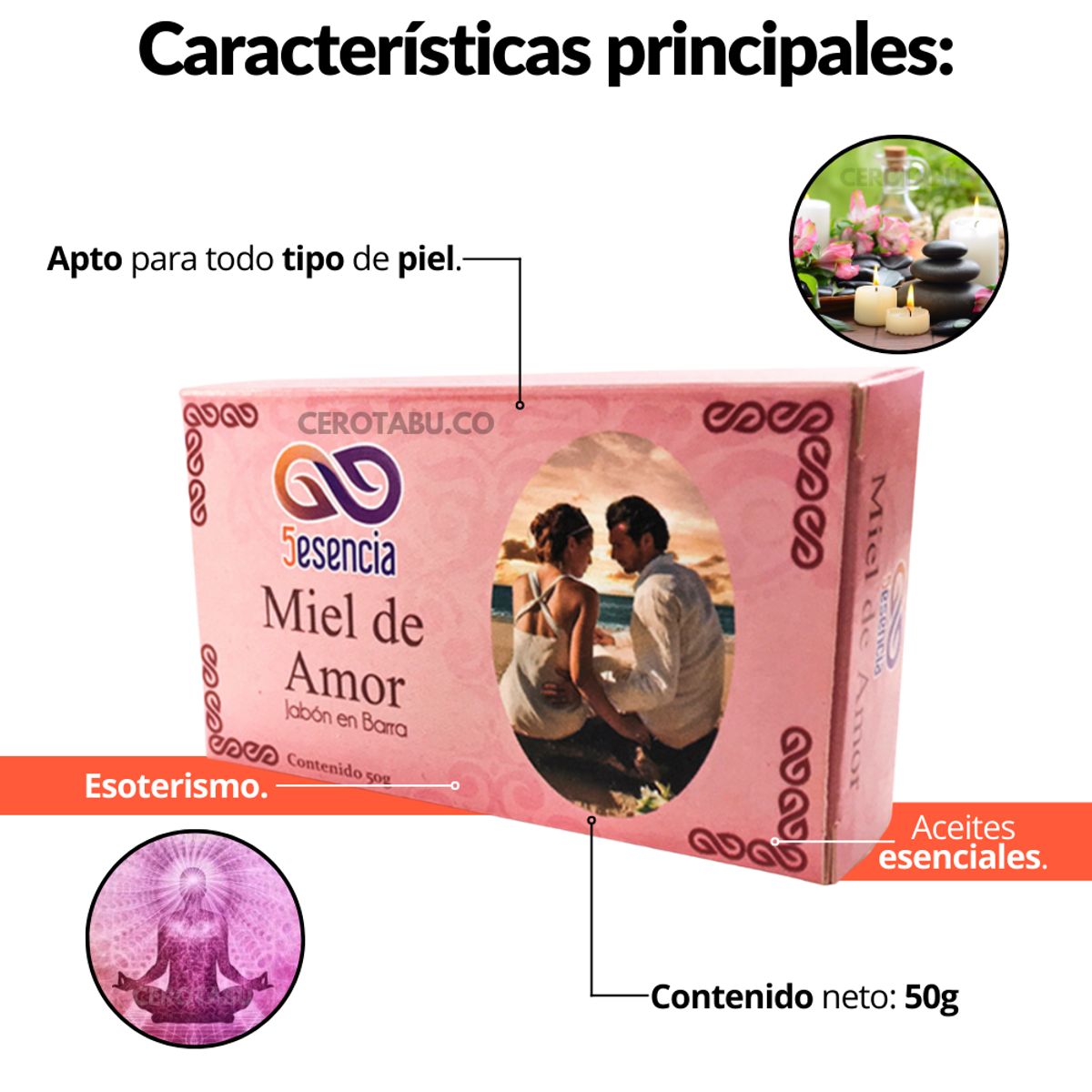 GENERICO - Kit Esotérico Miel De Amor Amarre + Jabón Miel De Amor