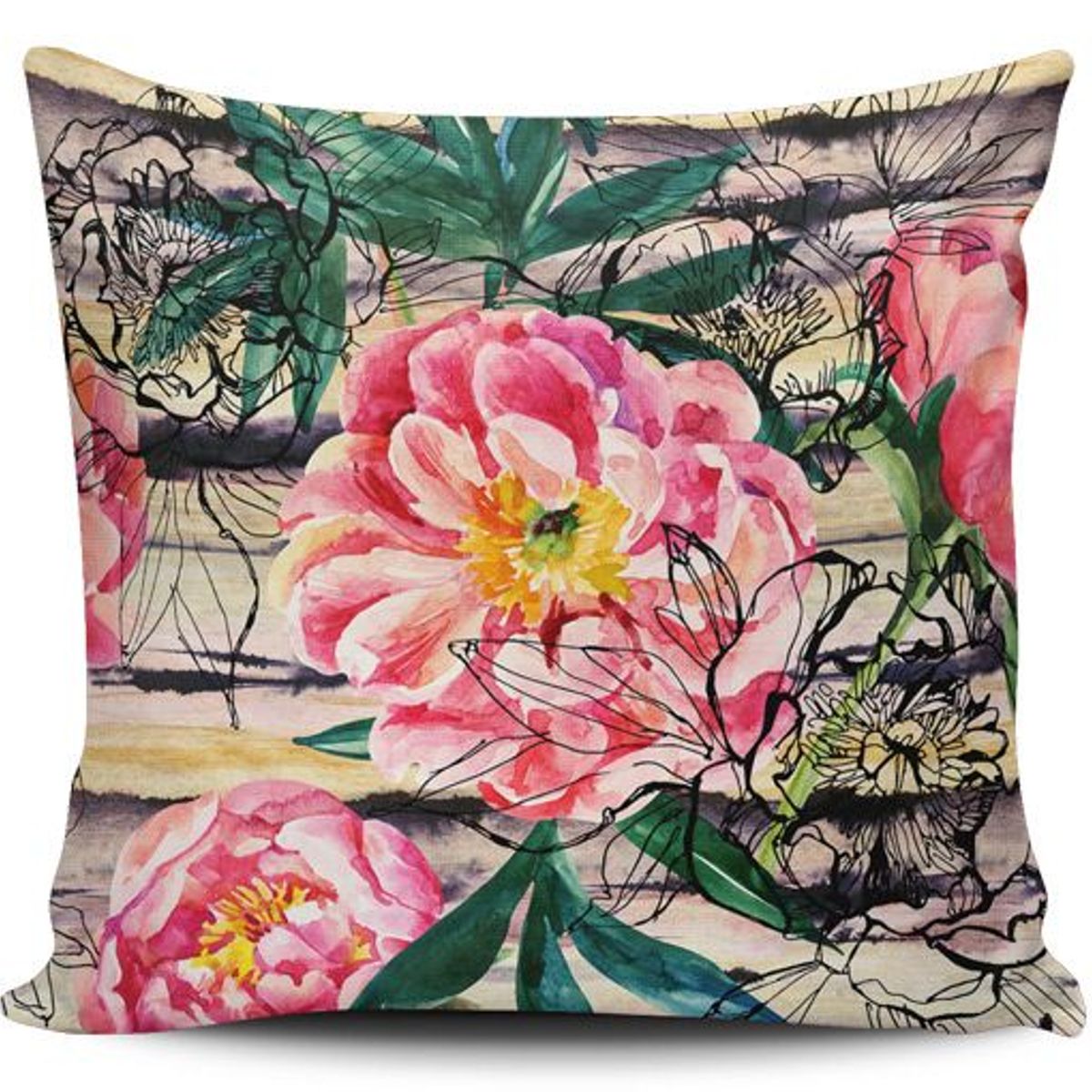 TAYRONA STORE - Funda Cojin Sin Relleno Flores 276