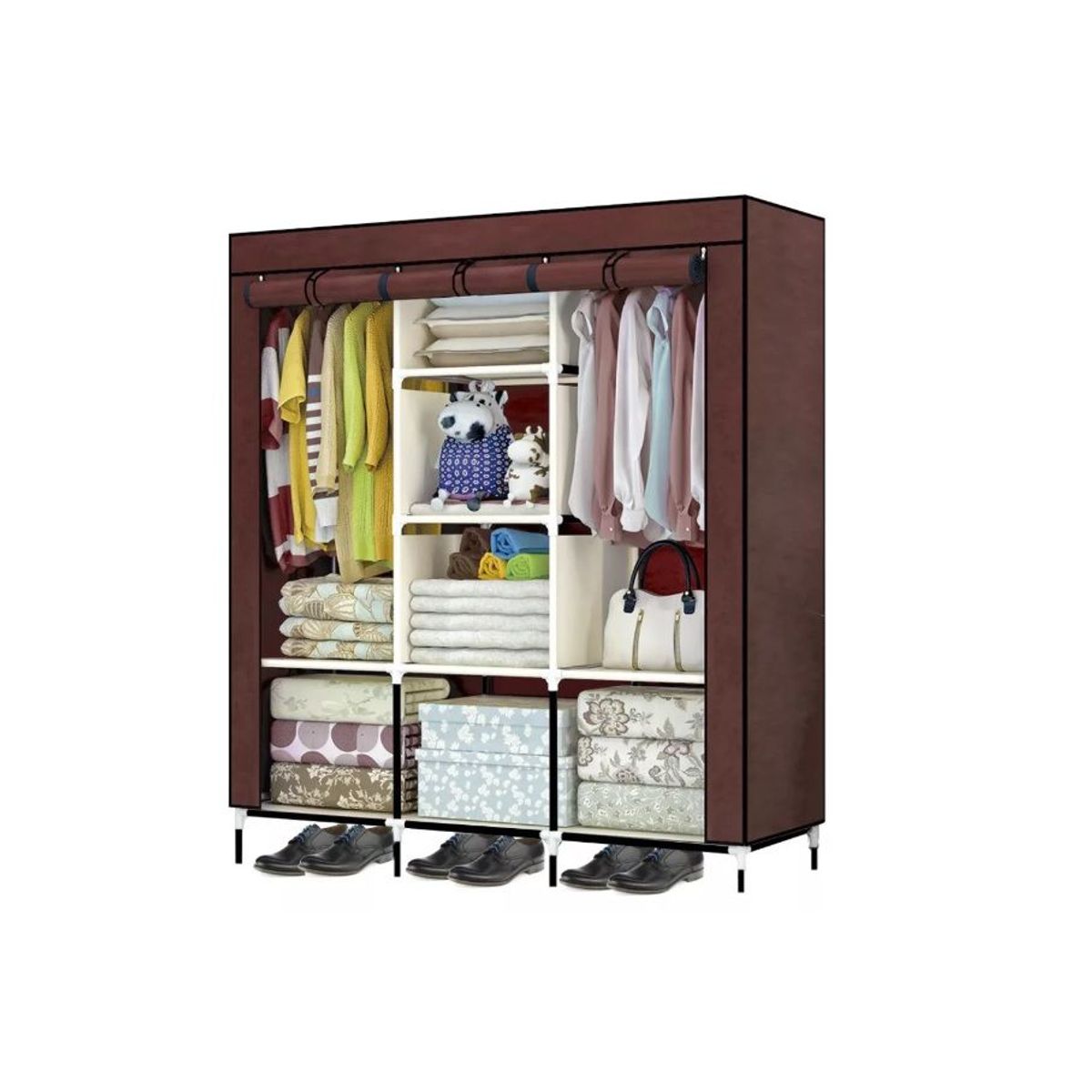 GENERICO - Closet Organizador De Ropa Desarmable 3 divisiones