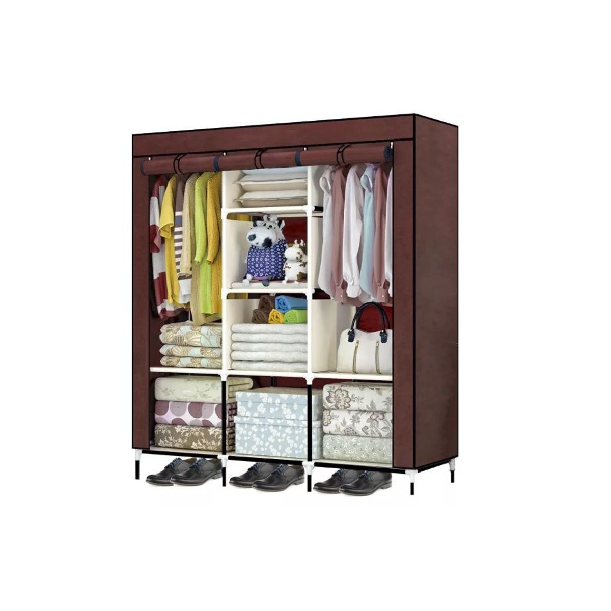GENERICO - Closet Organizador De Ropa Desarmable 3 divisiones