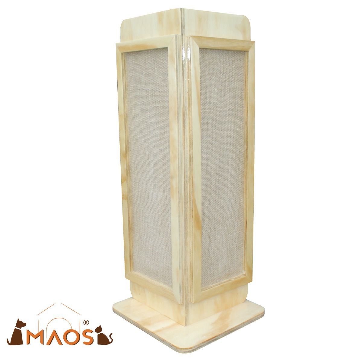 MAOS - RASCADOR ESQUINERO PARA GATO EN PINO